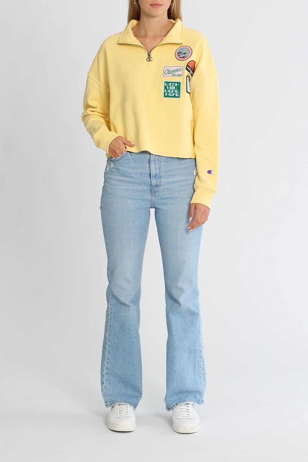 Champion reverse weave yellow hot sale