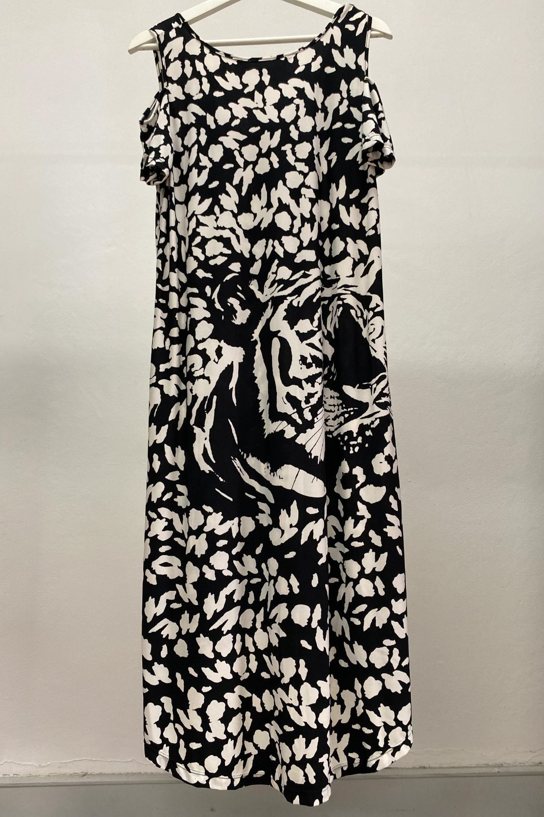 Buy Cold Shoulder Tiger Print Dress Charlie Brown GlamCorner