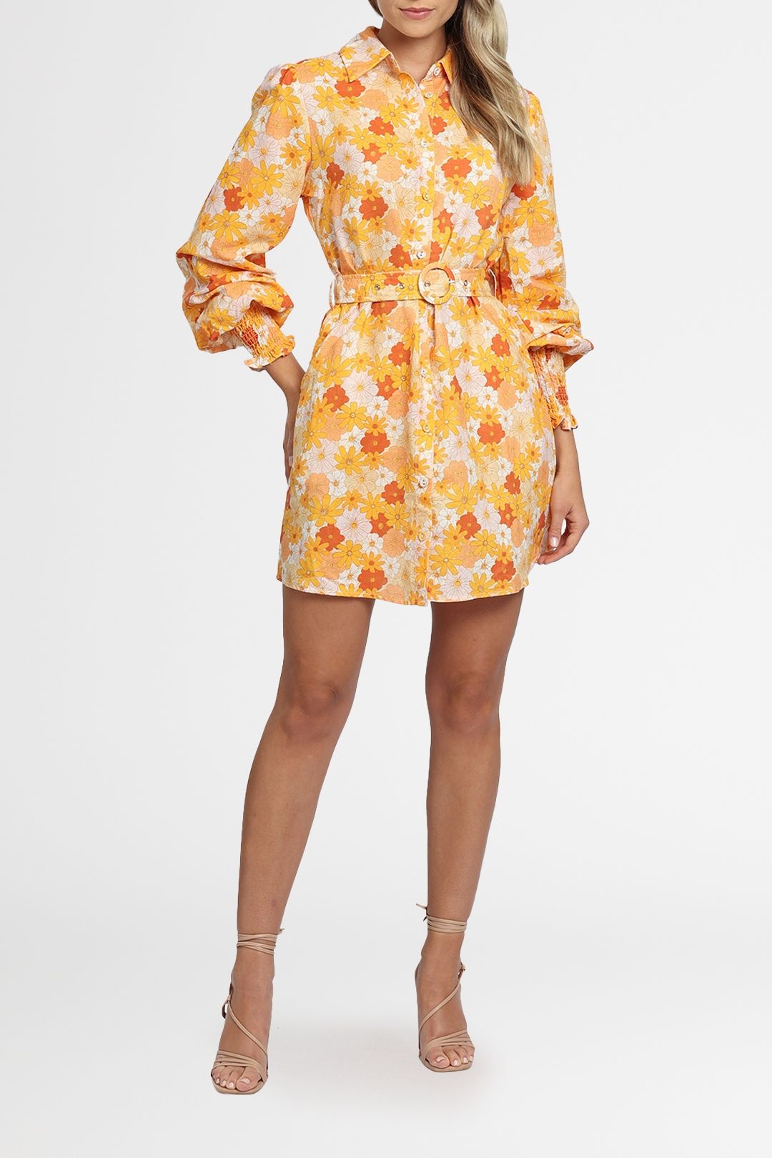 Hire Jagger Dress in Seventies Floral Charlie Holiday GlamCorner