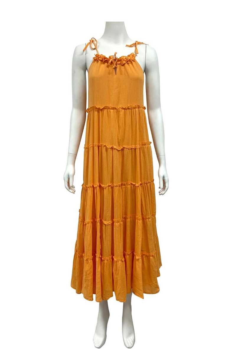 Buy Senorita Orange Maxi Dress | Charlie Holiday | GlamCorner Buy Senorita Orange Maxi Dress | Charlie Holiday | GlamCorner