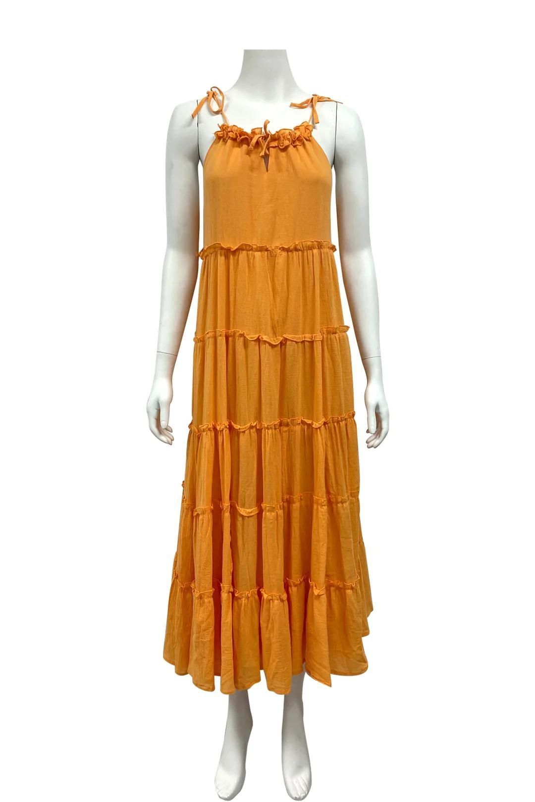 Charlie Holiday - Senorita Orange Maxi Dress