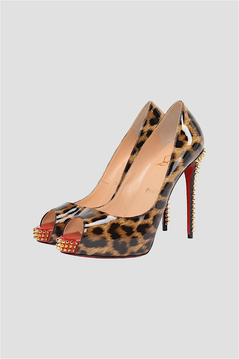 Christian louboutin cheetah heels top