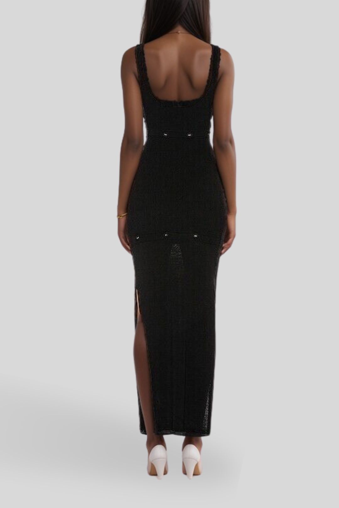 Dress Hire Cocktail CHRISTOPHER ESBER Deconstruct Knit Tank Dress Black