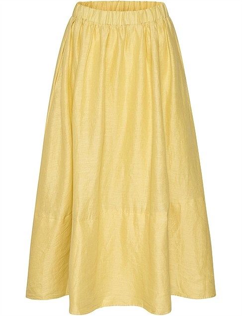 Bohemian Traders Circle Skirt Yellow
