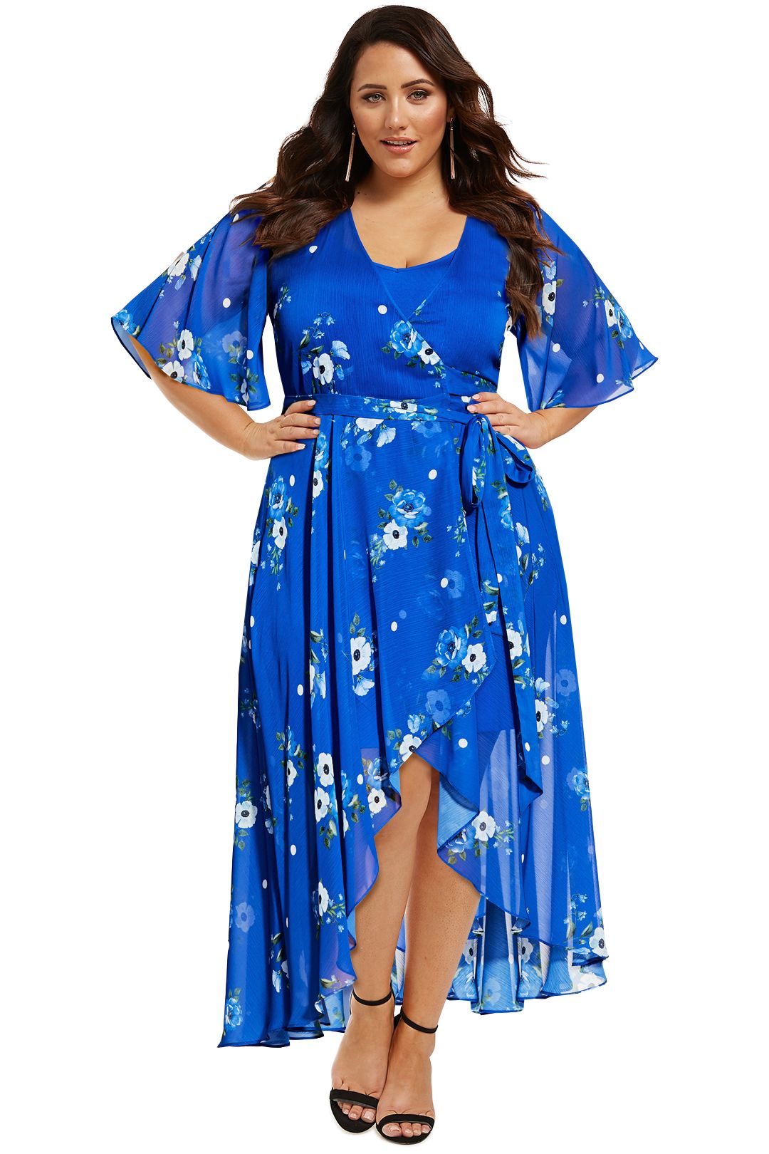 City-Chic-Blue-Floral-Maxi-Dress-Front