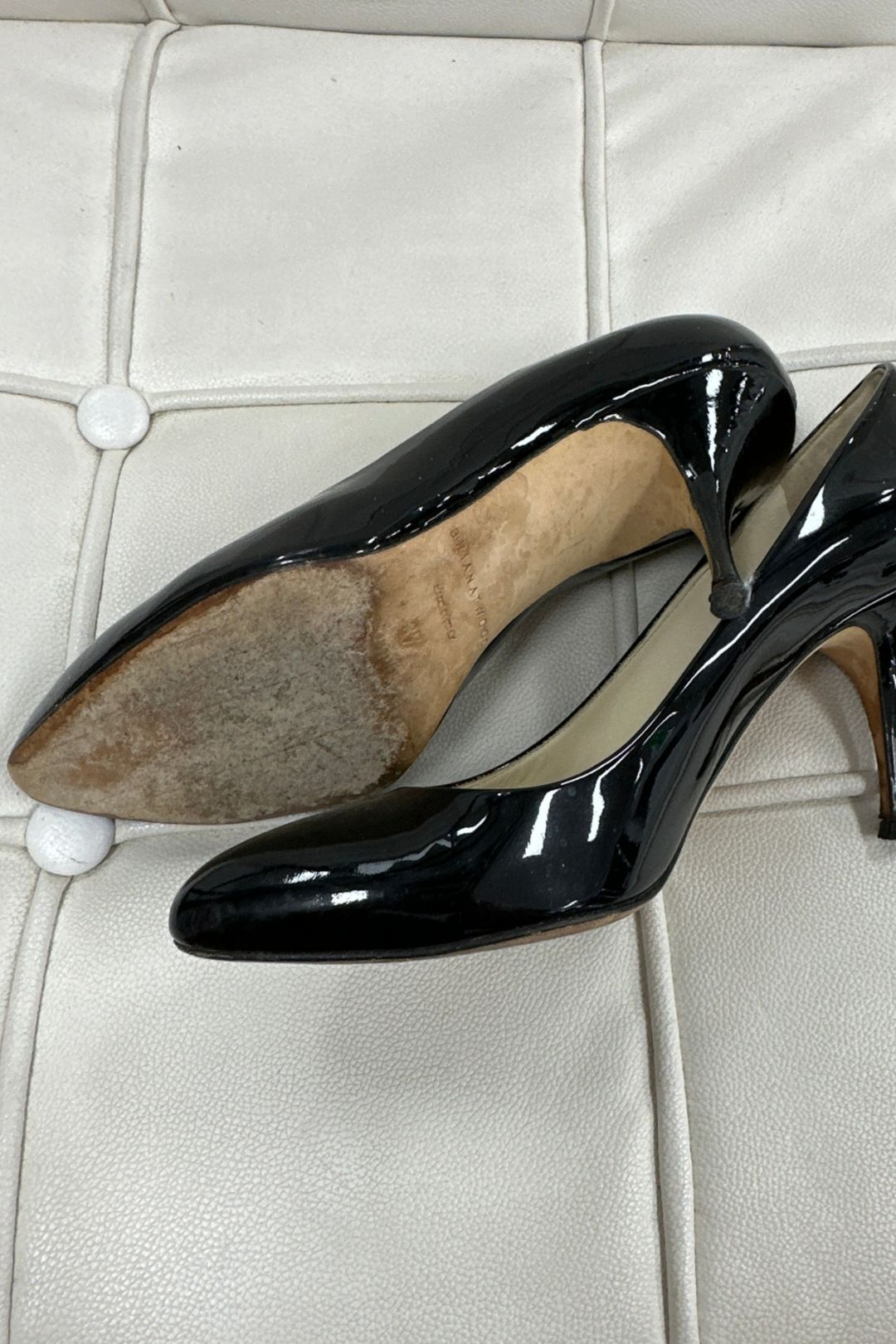 Buy Classic Black Patent Leather Pump Brian Atwood GlamCorner