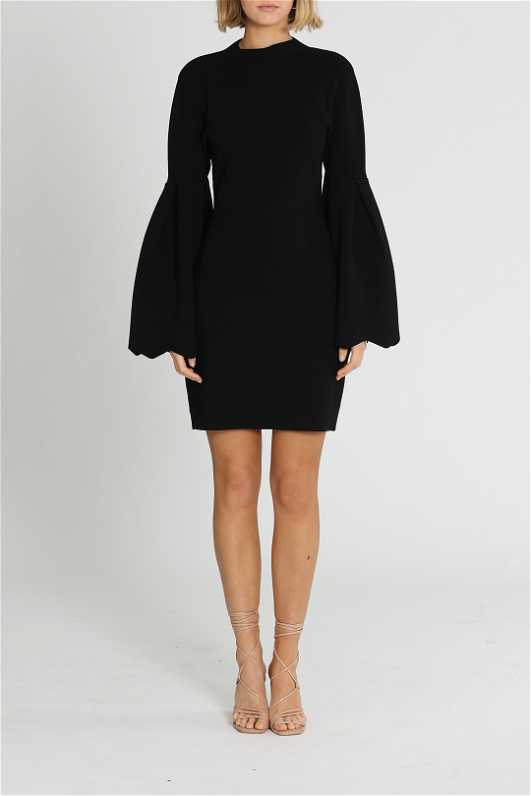 Christmas Tree Boscov's Christmas Sweaters ELOQUII Women's Plus Size Flare  Sleeve Scuba Dress 14, Black At