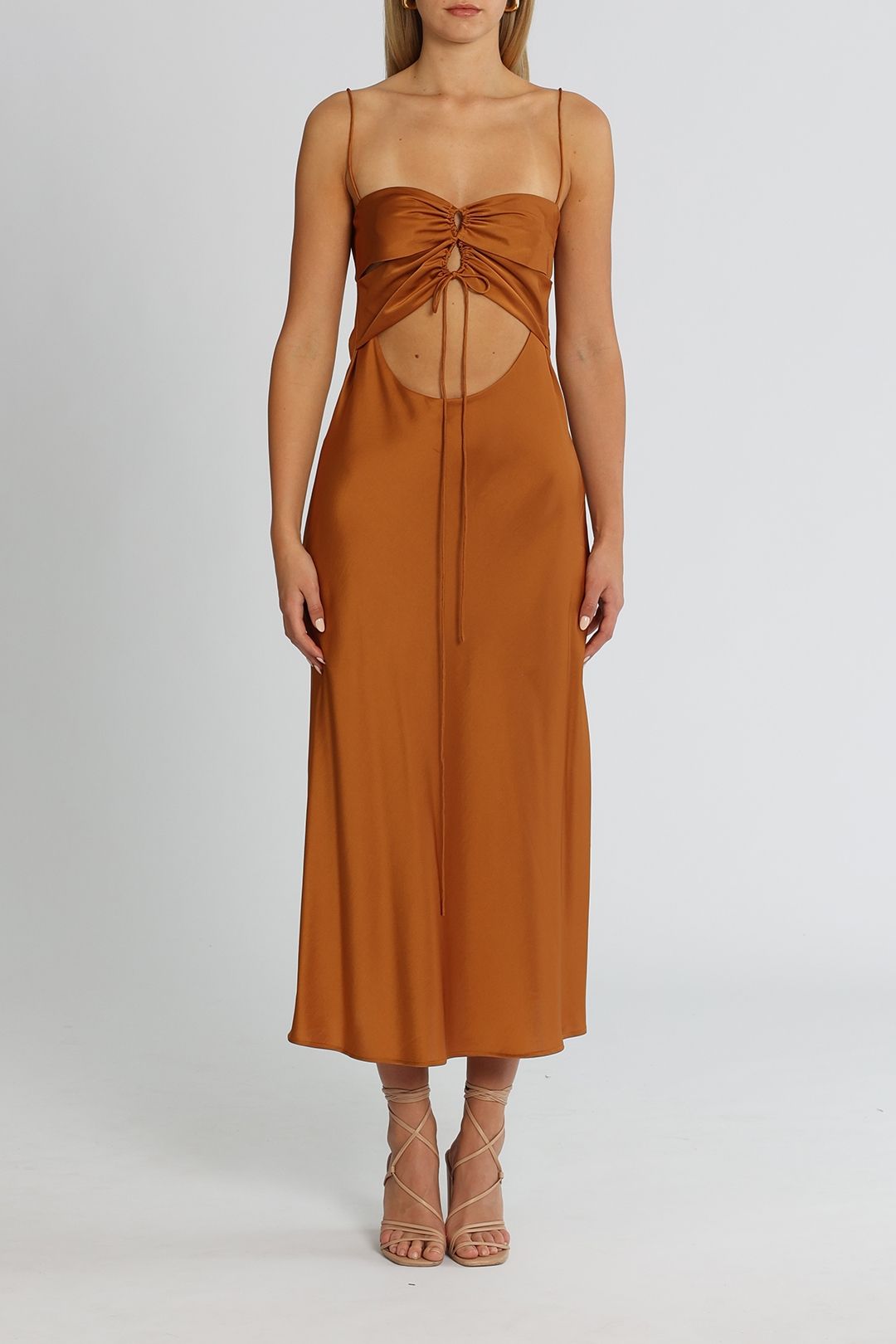 Clea Estelle Slip Dress Copper