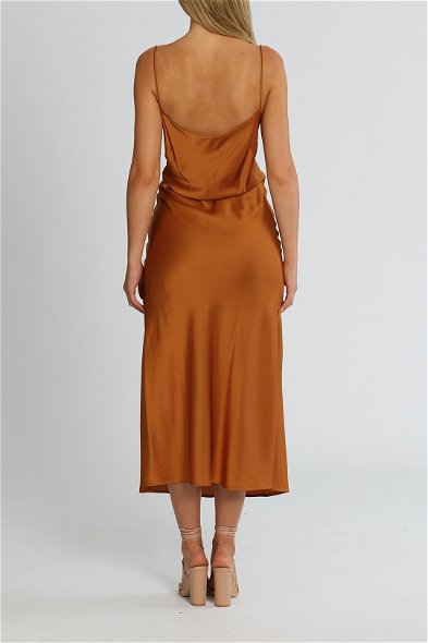 Hire Estelle Slip Dress in Copper | Clea | GlamCorner Hire Estelle Slip Dress in Copper | Clea | GlamCorner