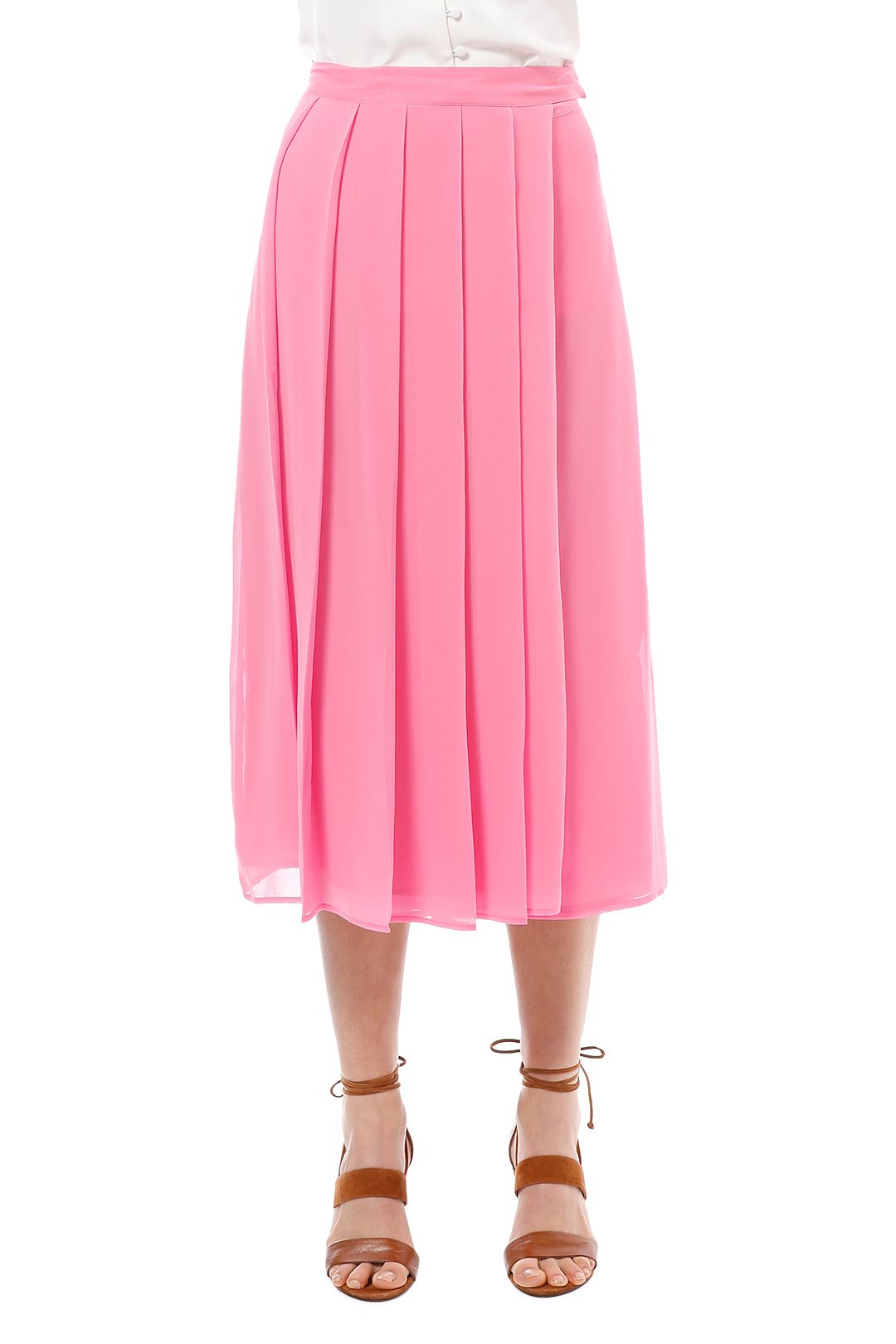 Country road sales pink pleated skirt