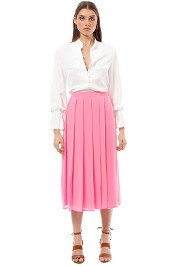 Closet London - Pleated Skirt - Pink - Front