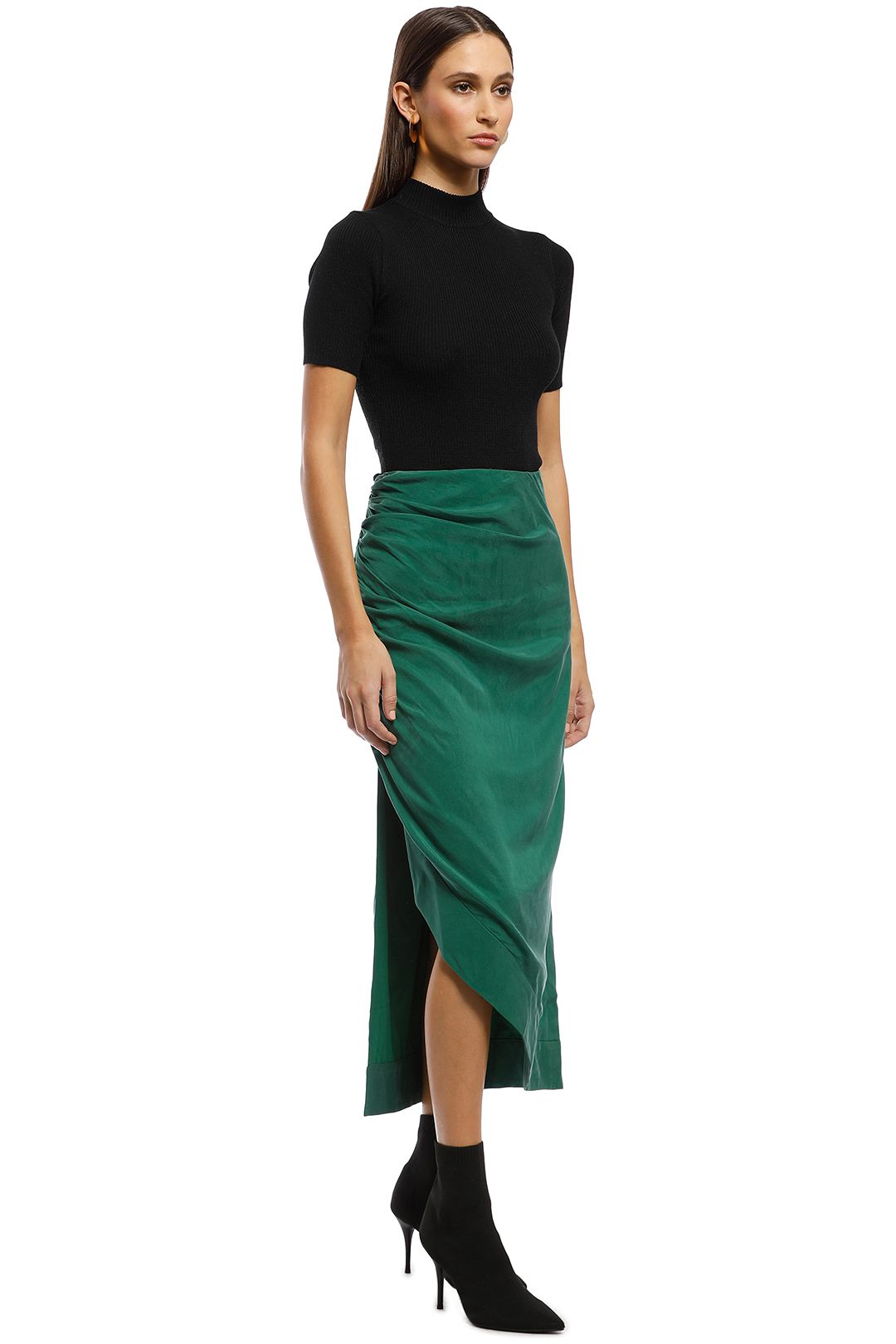 CMEO Collective - Ended Up Here Skirt - Green - Side