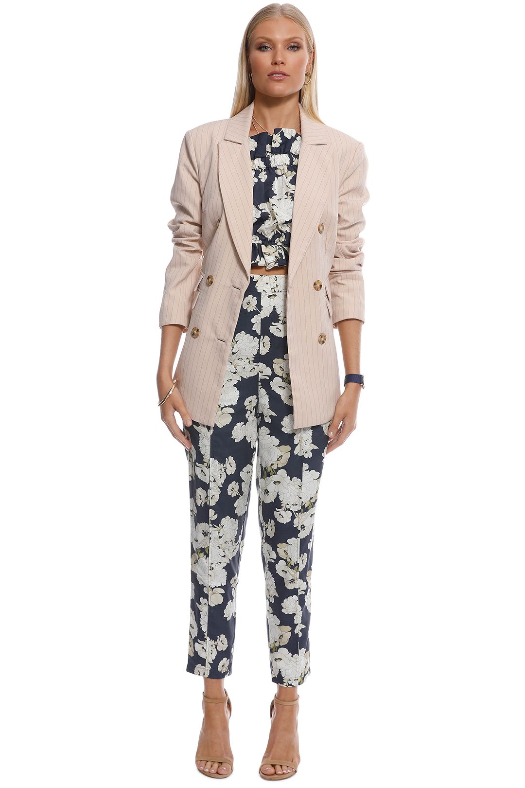 CMEO Collective - Go From Here Blazer - Nude - Front