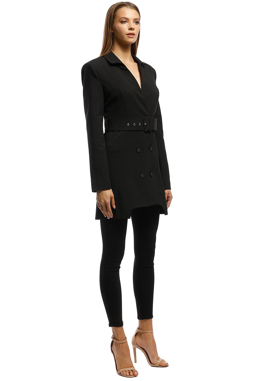 CMEO Collective - Mode LS Dress - Black - Side