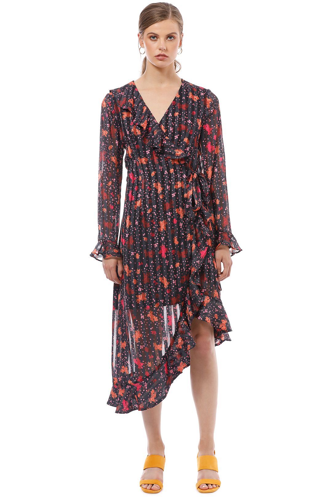 Significant Midi Dress in Dark Floral by C MEO Collective for Hire