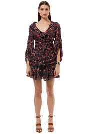 CMEO Collective - Significant Mini Dress - Black Multi - Front