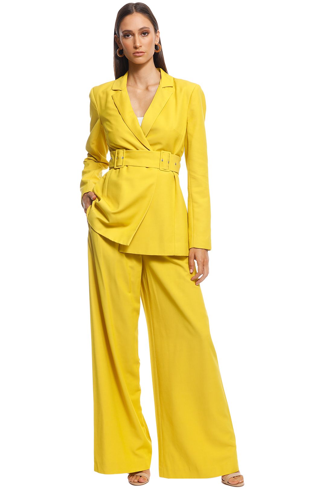 CMEO Collective - Silenced Blazer - Yellow - Front Pocket