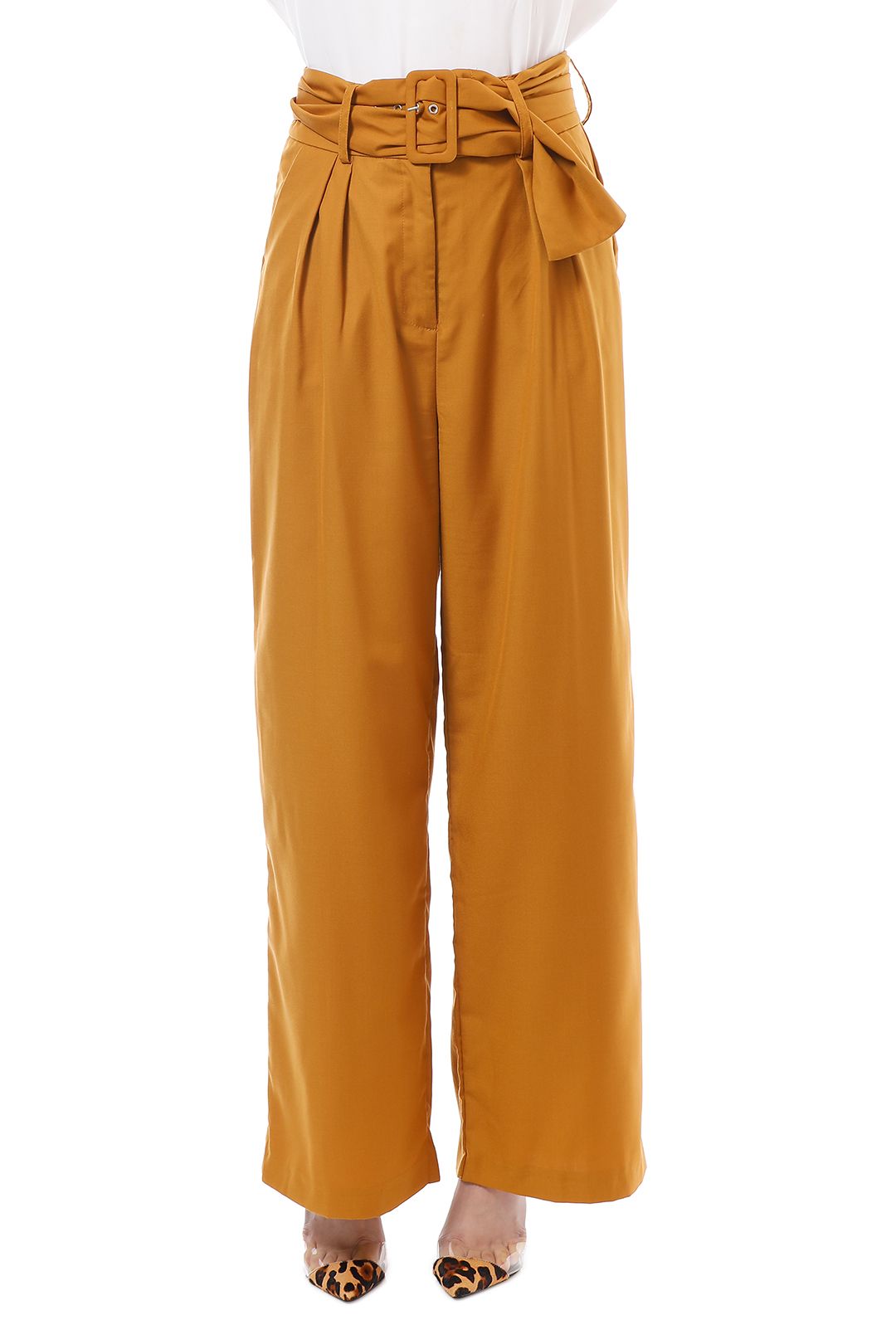 CMEO Collective - The Moments Pant - Yellow - Front Detail