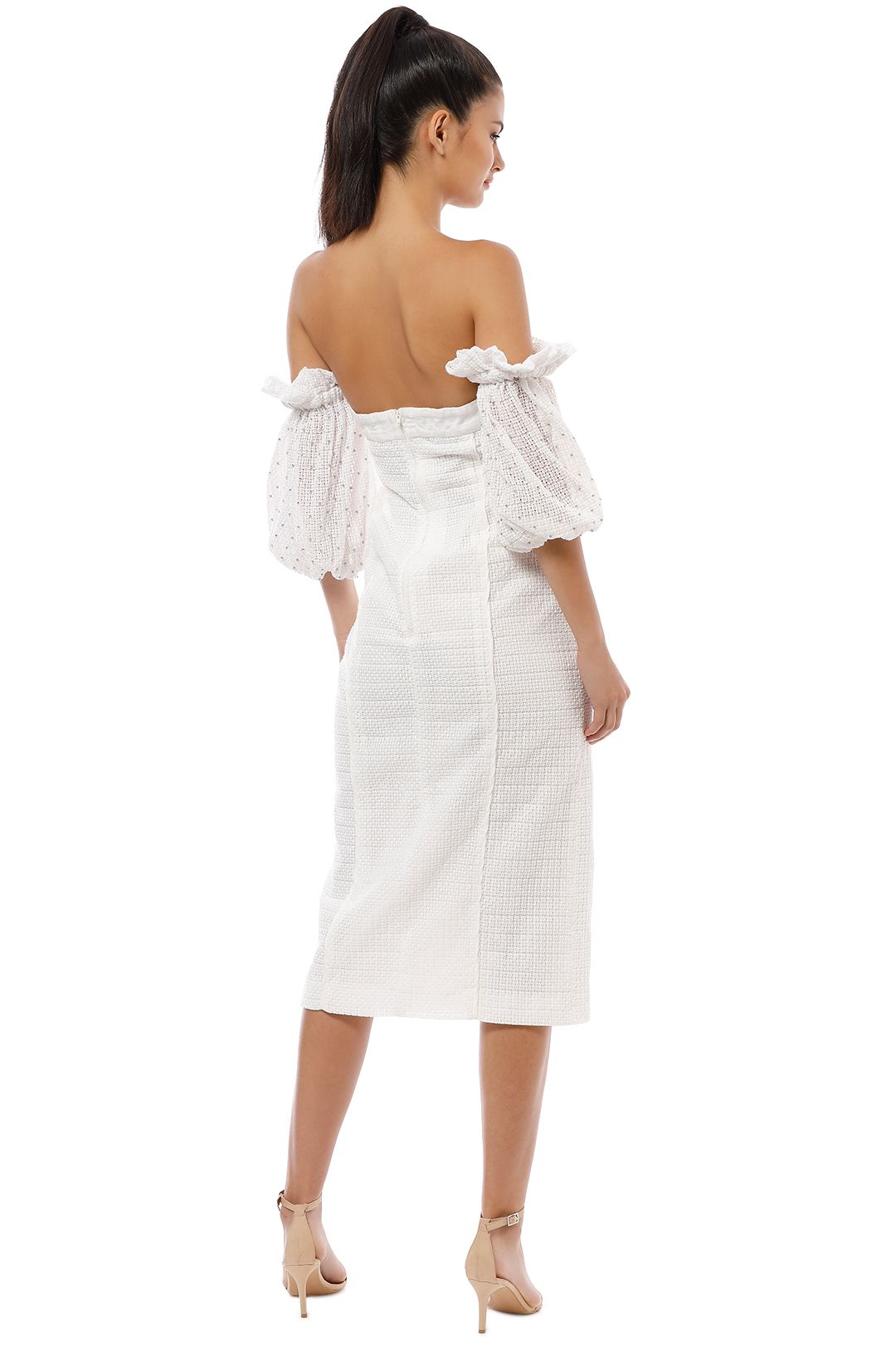 white off the shoulder maxi dress Shayla Off Shoulder Maxi Dress