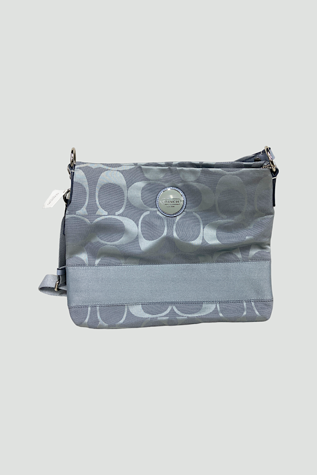 Buy Canvas Crossbody Bag in Silver and Gray Coach GlamCorner