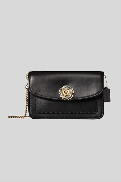 Buy Parker Leather Crossbody Bag in Black Coach GlamCorner