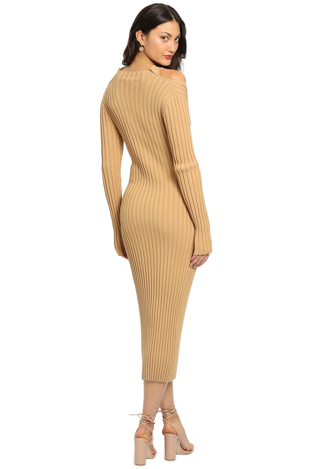 Hire Collins Dress in Beige | Acler | GlamCorner