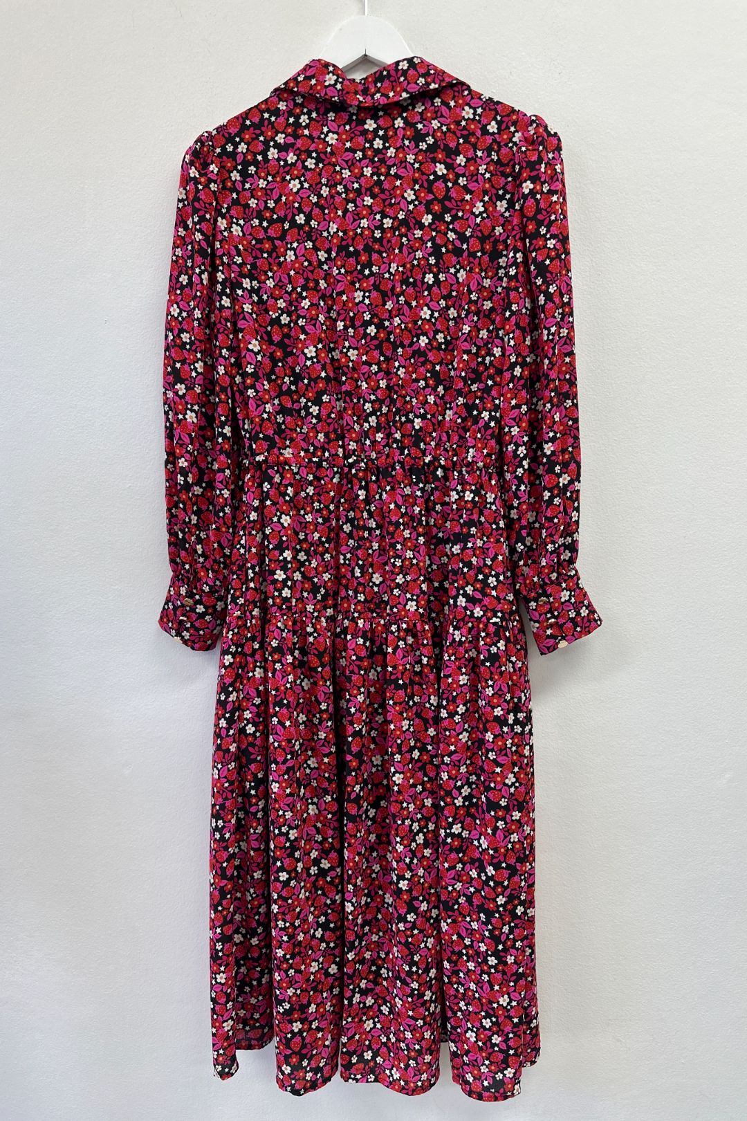 Review Collared Floral Midi Dress