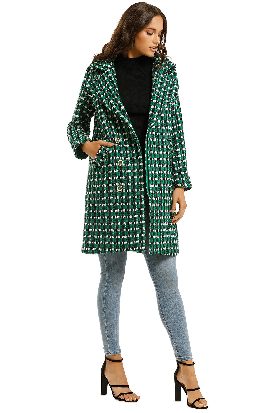 Rock The Coat in Green by Coop By Trelise Cooper for Hire GlamCorner