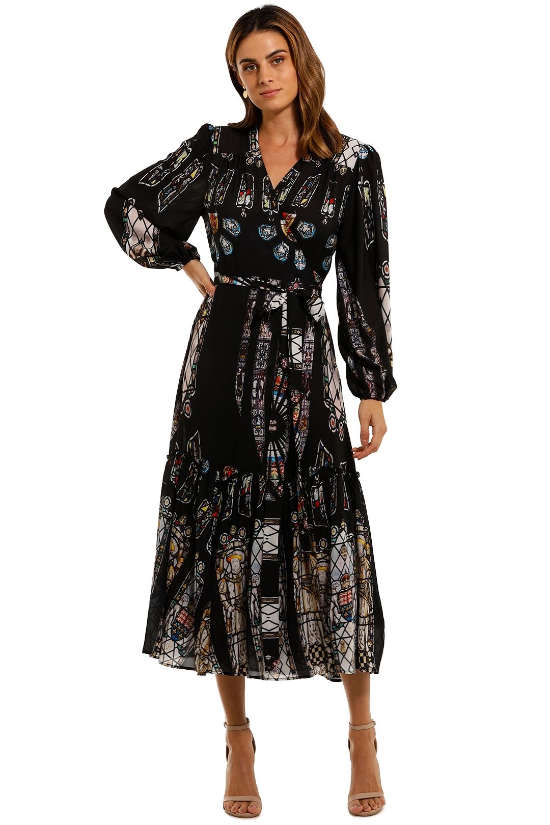 Cooper by Trelise Cooper Wrap Me Up Midi Dress print