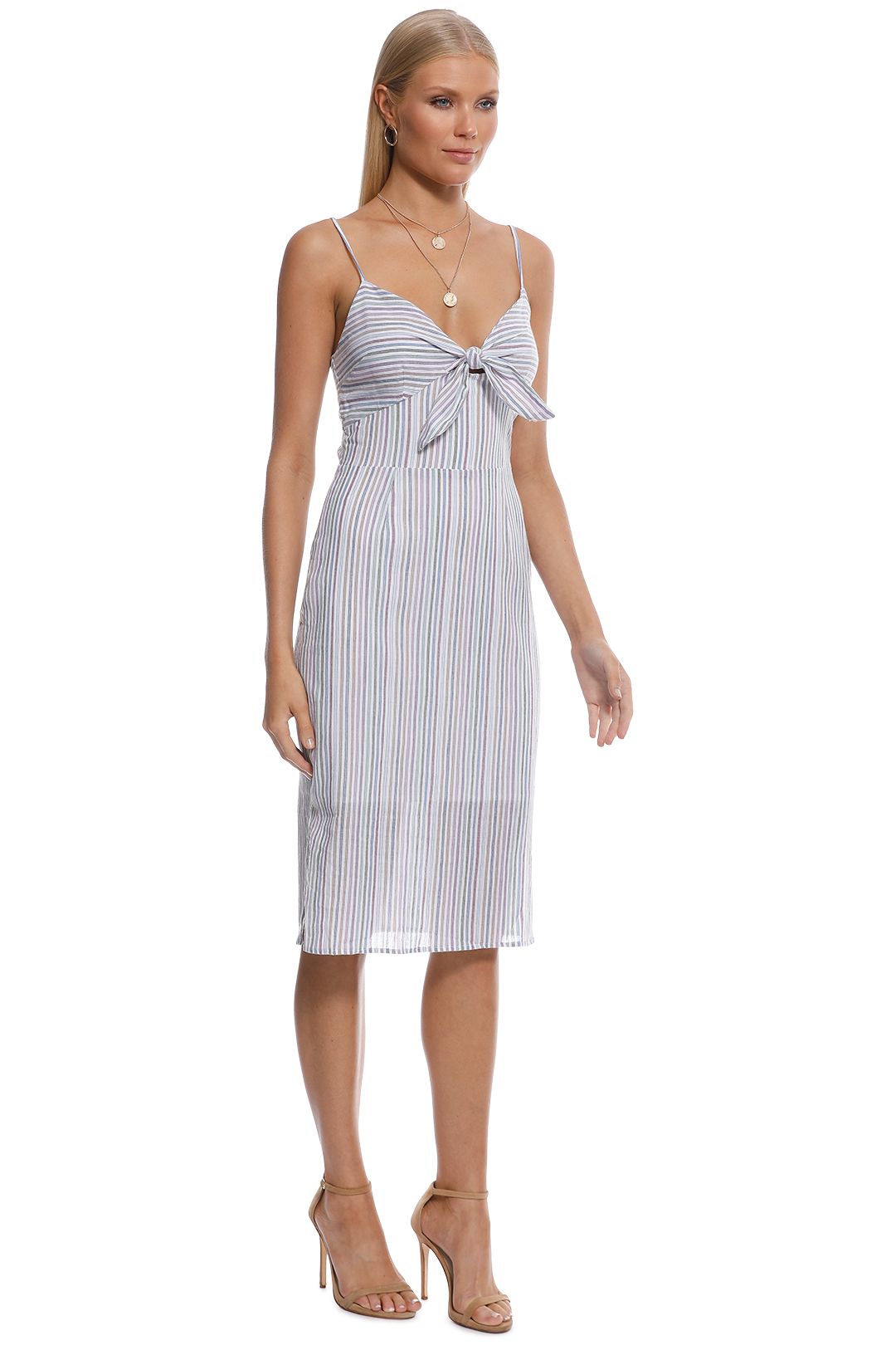 Cooper St - Bay Knot Stripe Dress - Blue Stripe - Side