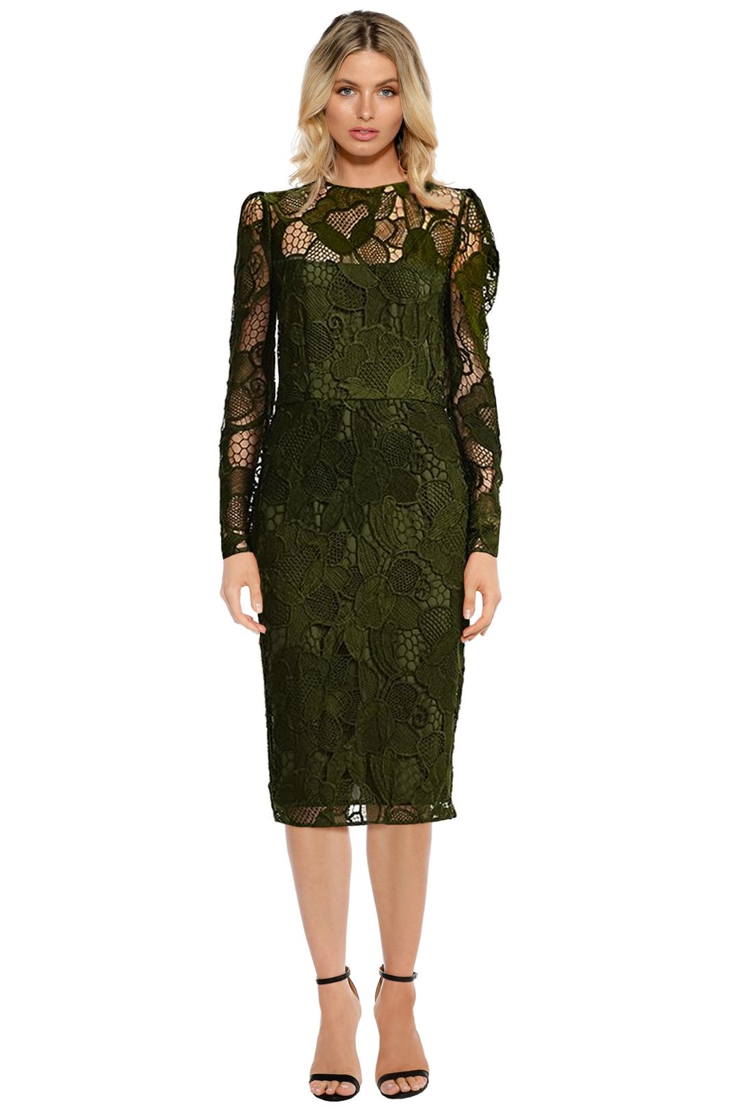 slim fit dress slacks Jersey Ruffneck Dress