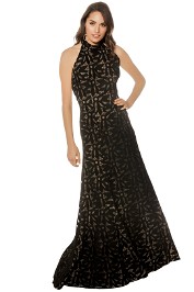 Cooper St - Lady of Venice High Neck Gown - Black - Front