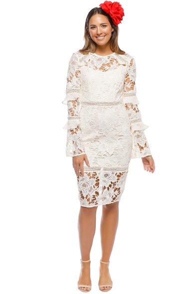 Lustrous Lace LS Dress by Cooper St for Rent