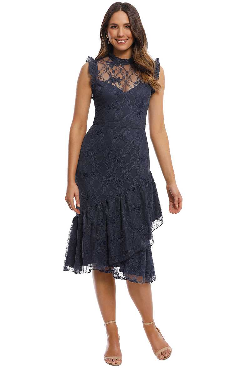 Peppermint Lace High Neck Dress by Cooper St for Rent
