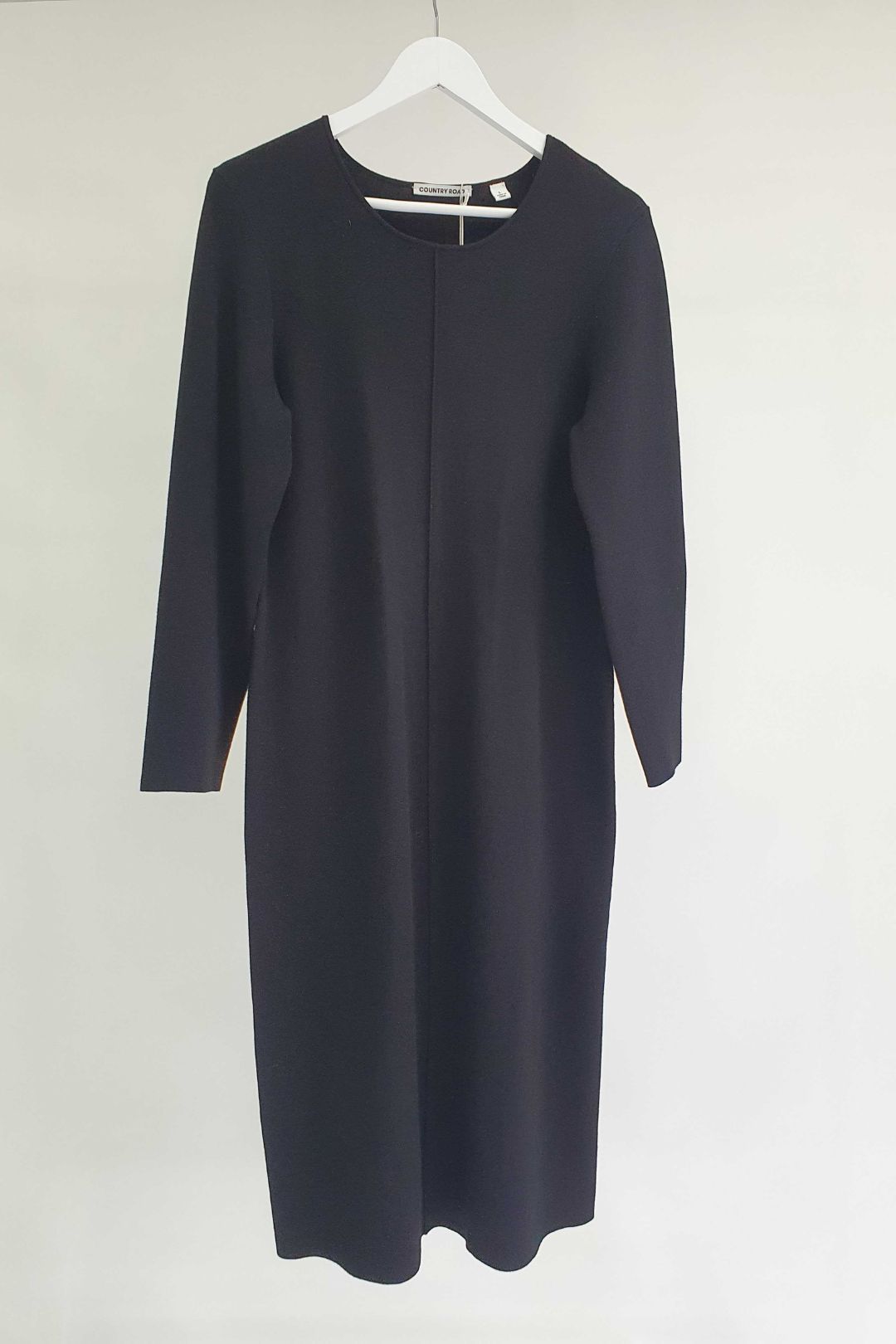 princess polly baby blue dress Wool Blend Knitted Midi Dress Black