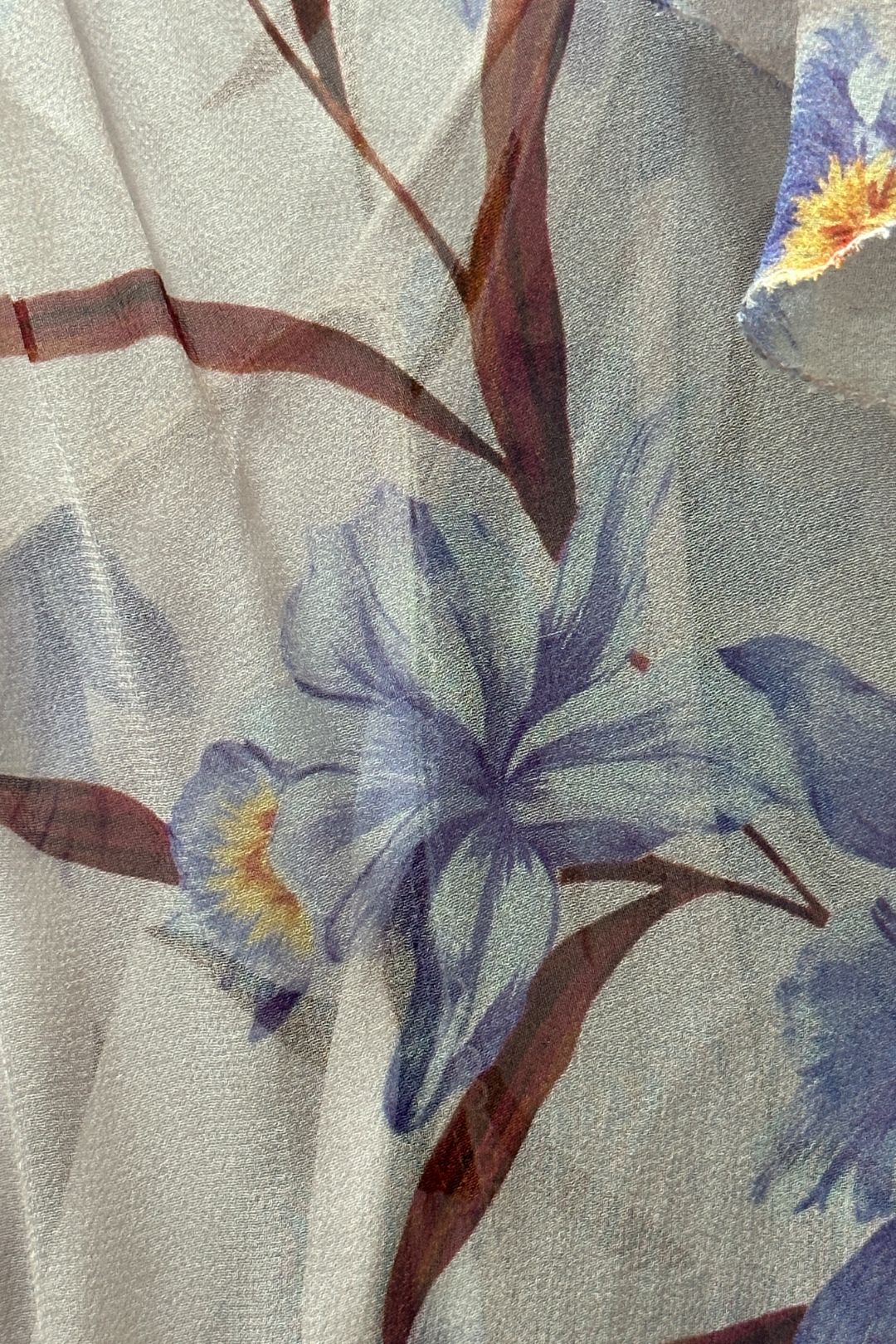 Zimmermann Corsage Orchid-print Flutter Silk Dress In Lilac
