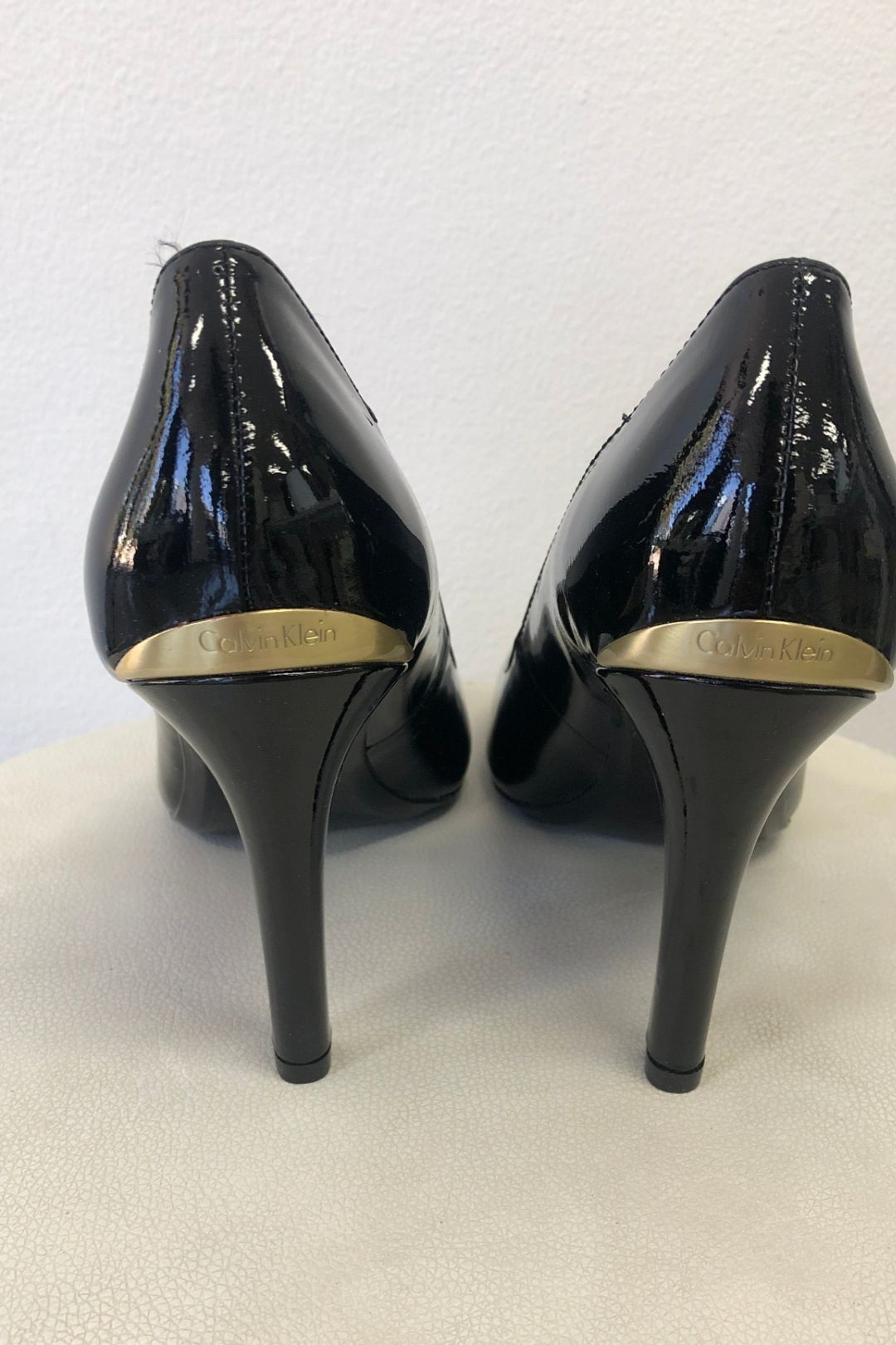 Black Cosima Patent Leather Stilettos 