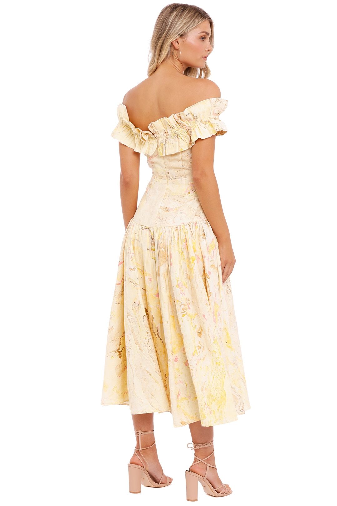 Pasduchas songbird shop ruffle midi