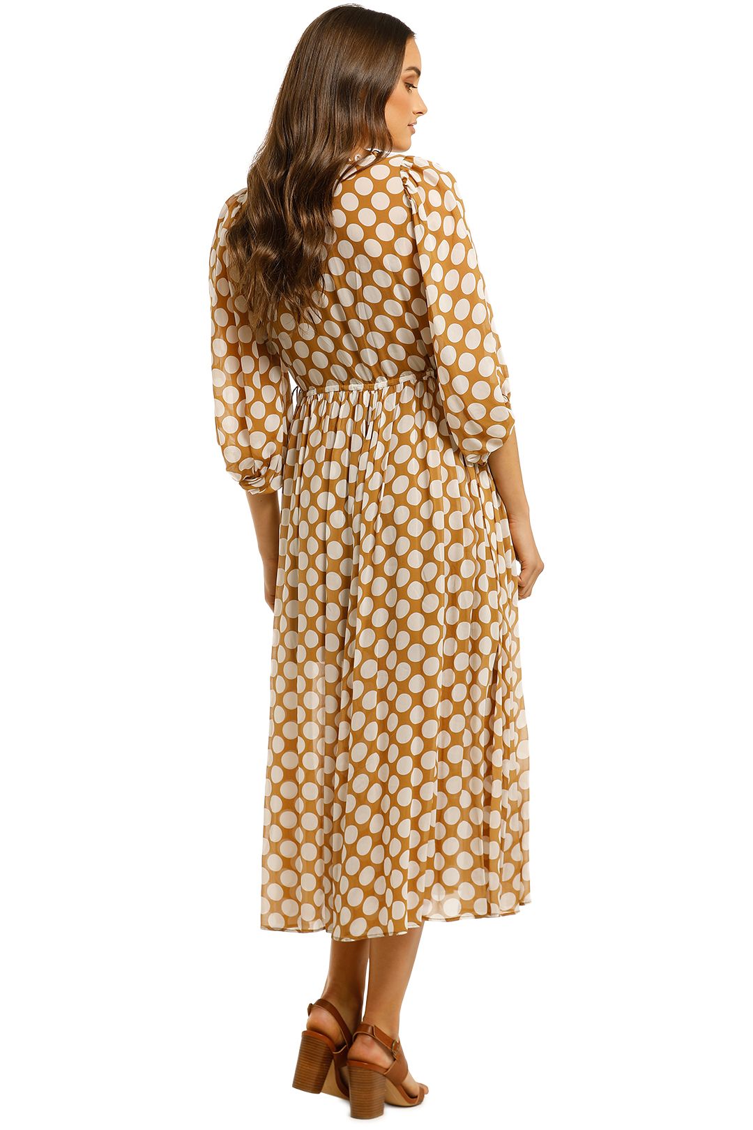 Gold spot hotsell print dress