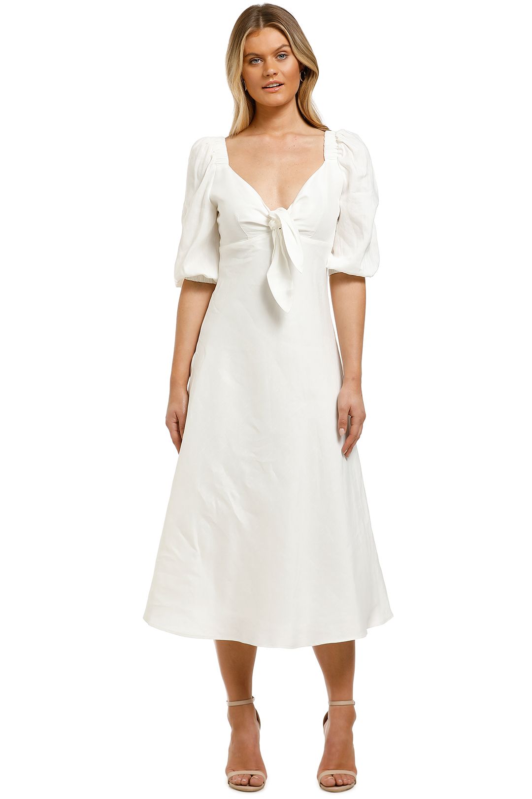 Country road white outlet linen dress