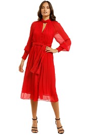 Country-Road-Vist-Knot-Dress-Red-Front