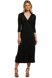 Country-Road-Wrap-Jersey-Dress-Black-Front