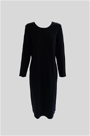 Country Road Black Knitted Midi Dress