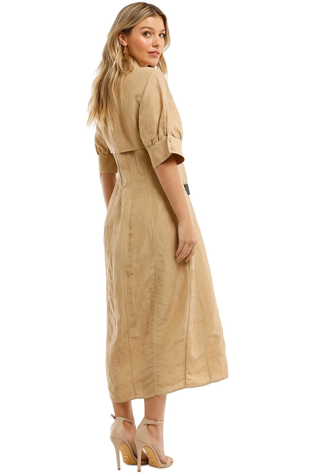 knee length dresses for ladies Second-Hand Country Road Linen Silk High Low Midi Dress Size 6  SwapUp