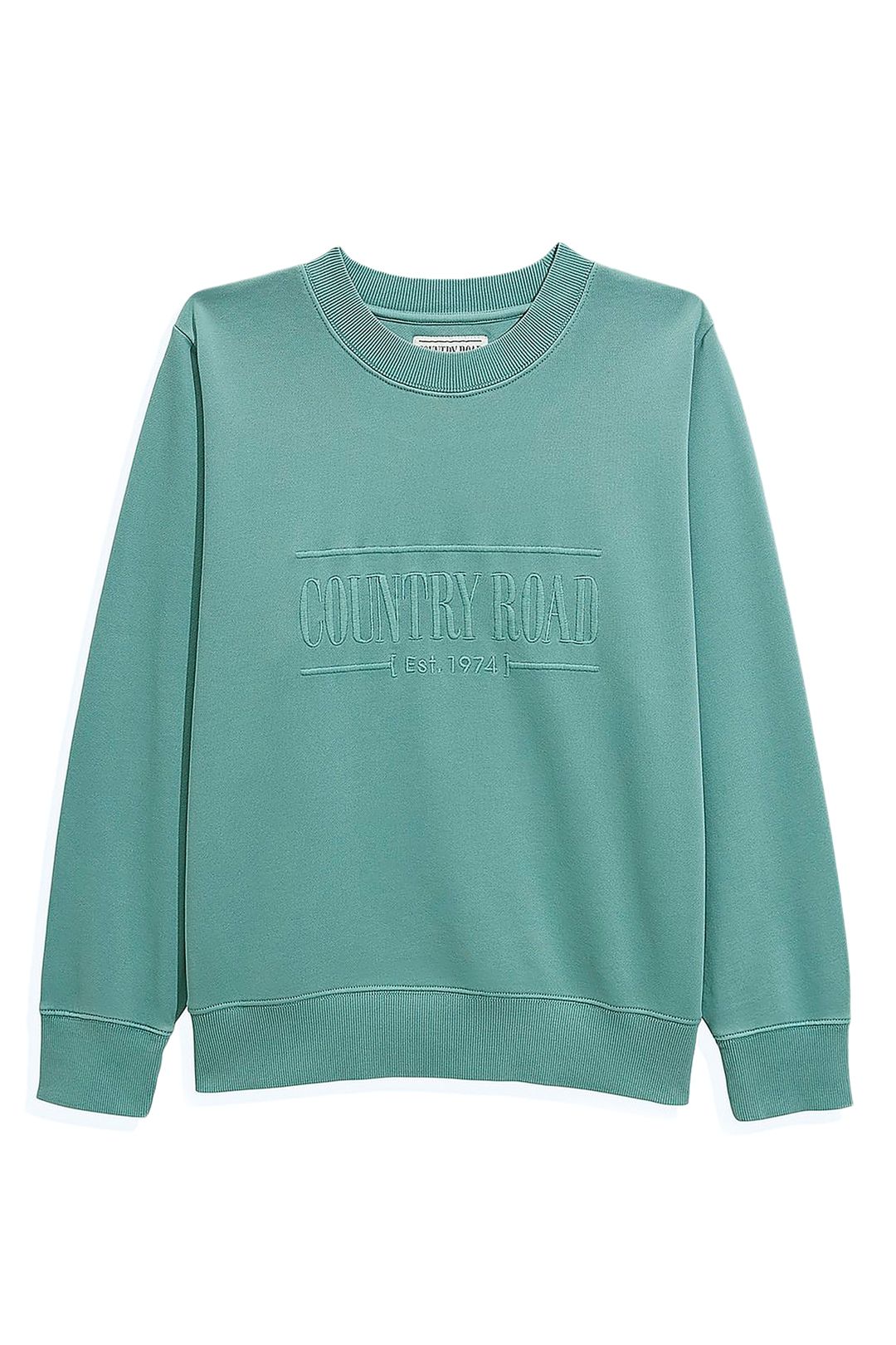 Country road green jumper top