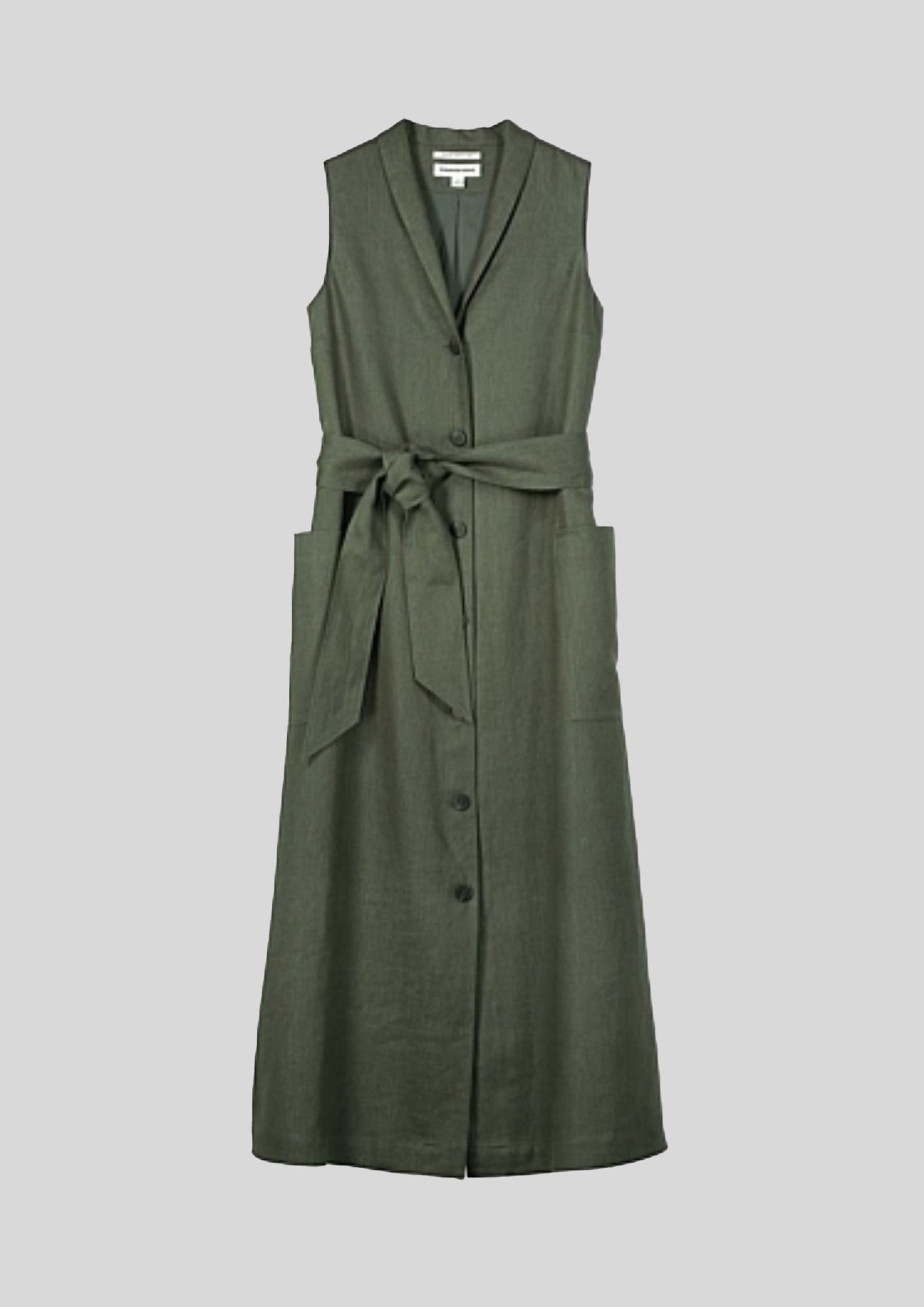 Buy Linen Button Front Maxi Dress | Country Road | GlamCorner