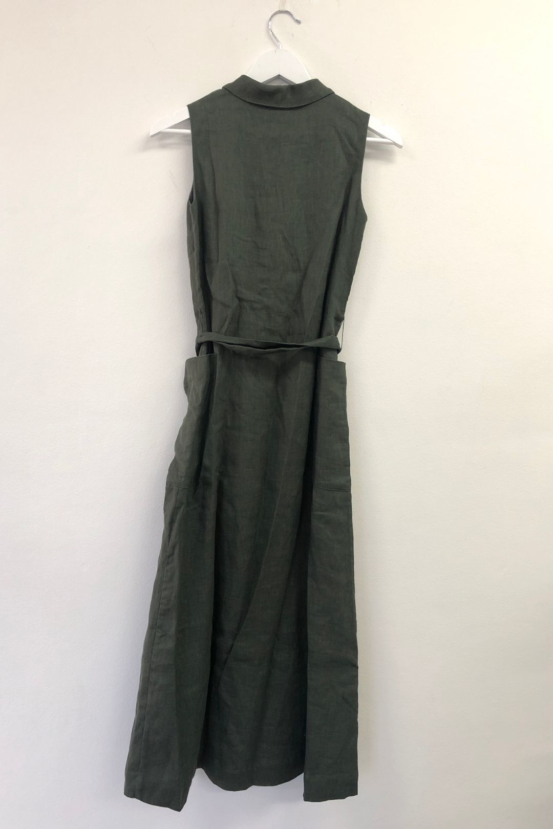 Country Road - Linen Button Front Maxi Dress