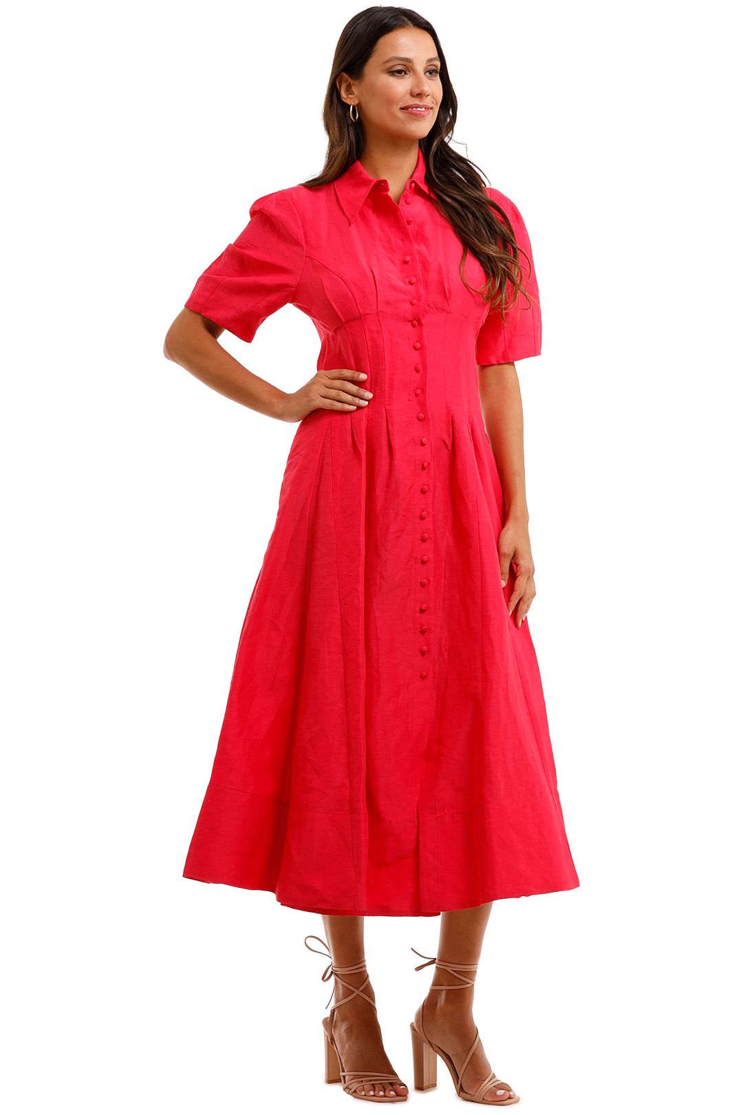 Higher Ground Midi Shirt Dress