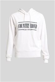 Country Road - White Heritage Hooded Sweat