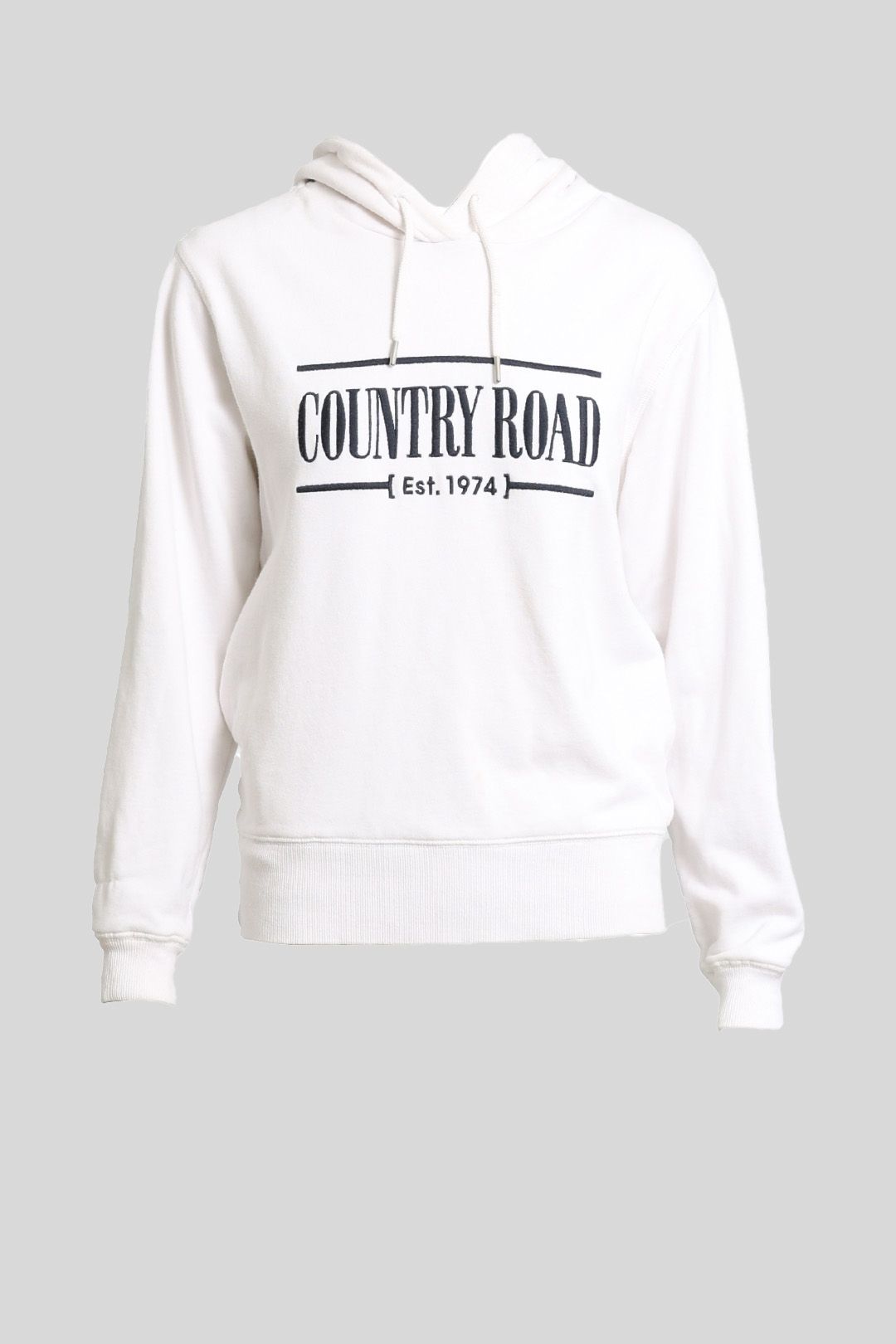 Country Road - White Heritage Hooded Sweat